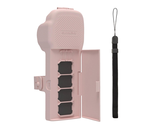 Sunnylife Etui ochronne z paskiem i smyczą do Osmo Pocket 3 (różowe) - 1509390 - zdjęcie